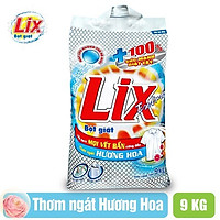 Bột Giặt Lix Extra Hương Hoa 9Kg