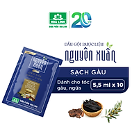 Dầu gội dược liệu Nguyên Xuân sạch gàu ( 10 gói x 5.5ml)