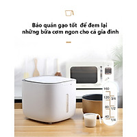 Thùng Đựng Gạo Thông Minh - Chất Liệu ABS Cao Cấp - Nhấn Nút Tiện Lợi - 2 Loại Kích Thước - Hàng Chính Hãng - Giao Màu Ngẫu Nhiên