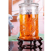 Bình thuỷ tinh trụ rồng 15 lít