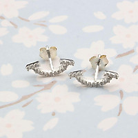 Hoa Tai Bạc Hiểu Minh HT285 Smile