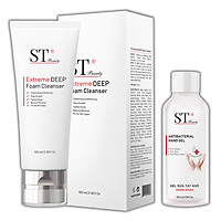 ST Beauty - Sữa Rửa Mặt: Làm Sạch Da Chuyên Sâu & Thông Thoáng Lỗ Chân Lông – Trắng Đều Màu & Cân Bằng Độ Ẩm cho Da - ST Beauty Extreme DEEP Foam Cleanse – Made in Korea - Tặng 1 Gel Rửa Tay Khô 100ml - Sạch Khuẩn
