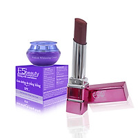 Kem dưỡng da trắng hồng 18 gam & son thỏi E5_đỏ rượu 02 (5 gam)