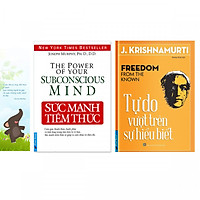Combo 2 quyển: Sức Mạnh Tiềm Thức + Tự Do Vượt Trên Sự Hiểu Biết (Tặng kèm bookmark danh ngôn hình voi)