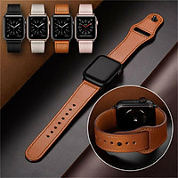Genuine Leather iWatch Strap for Apple Watch Band Series 4 3 2 1 38/42mm