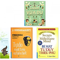 Combo 3 quyển: Bí Mật Tư Duy Triệu Phú, Lagom - Vừa Đủ - Đẳng Cấp Sống Của Người Thụy Điển, Tự Do Vượt Trên Sự Hiểu Biết (Tặng kèm bookmark danh ngôn hình voi)