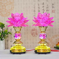 Đèn thờ tự chuyển đổi màu sắc.