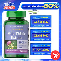 Thực Phẩm Chức Năng - Viên Uống Bổ Gan, Làm Mát Gan, Giải Độc Gan, Tăng Cường Chức Năng Gan Milk Thistle Extract 1000Mg (180 Viên)