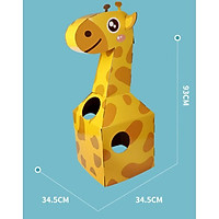Nhà bìa carton mô hình nhà ống khói size to 100x80x100cm
