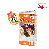 Thuốc nhuộm dưỡng tóc phủ bạc thảo dược Bigen Nhập Khẩu 100% Nhật Bản Speedy Color Milky 80ml dạng kem