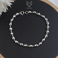Vòng Tay, Lắc Chân Bạc S99 Caobac Silver Sợi Chuỗi Bi Cao Cấp Dành Cho Bạn Nữ