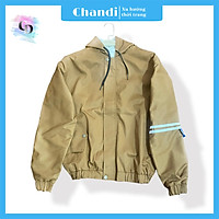 Áo Khoác Kaki Nữ form rộng thương hiệu Chandi, Áo kaki nữ 2 lớp cao cấp mẫu mới 2021 NT777