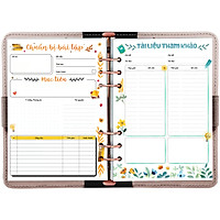 Giấy / Ruột refill sổ còng 6 lỗ A5 cho sinh viên, học tập 60 tờ, định lượng 100gsm của Self Planner