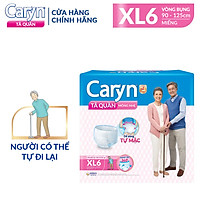 Tã Bỉm Quần Người Lớn Caryn Mỏng Nhẹ Chống Tràn Size XL 6 Miếng/12 Miếng Dành Cho Người Già Có Thể Tự Đi Lại Được