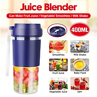 Mini 400ML Portable Electric Juice Blender Mini Handy Fruit Mixer Cup Juicer Cup Fruit Squeezer Juicer Machine Juice Extractor for Fruits hand mixer