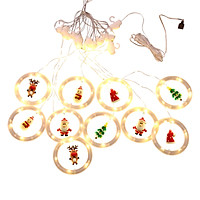 9.8 Feet Christmas String Lights LED Icicle Lights Curtain Fairy Hanging Lights LED Decorative Hanging 3D Lights