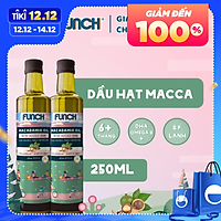 Dầu Hạt Macca Ép Lạnh FUNCH Từ Úc Bổ Sung DHA Omega 3 Cho Bé Ăn Dặm 6 Tháng Tuổi Chai 250ml