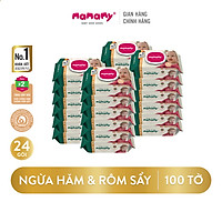 Combo 24 Gói Khăn Ướt Mamamy 100 Tờ/gói kháng khuẩn, Ngừa Hăm, An Toàn Cho Bé