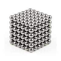 Khối 216 nam châm bi xếp hình sáng tạo (size 3mm Bạc)