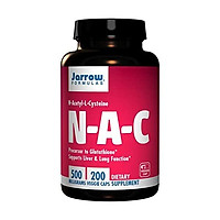 Jarrow Formulas N-A-C (N-Acetyl-L-Cysteine), Supports Liver & Lung Function, 500 mg, 200 Caps