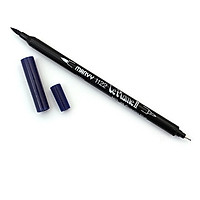 Bút lông hai đầu màu nước Marvy LePlume II 1122 - Brush/ Extra fine tip - Prussian Blue (29)
