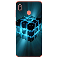 Ốp lưng dành cho Samsung A10, Samsung A10s, Samsung A20, Samsung A20s, Samsung A30, Samsung A30S, Samsung A31 mẫu Khối Rubik phát sáng