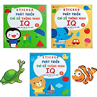 Bộ Sách Sticker Bóc Dán Phát Triển Chỉ Số Thông Minh IQ- Dành cho trẻ từ 2-6 tuổi