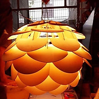 Đèn gỗ thả trần CAO CẤP hiện đại sang trọng chất liệu gỗ trang trí cho phòng khách nhà căn hộ decor