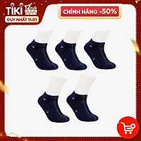 Combo 5 Đôi Tất Nam Vớ Nam Cổ Ngắn Lịch Lãm, Sang Trọng, Chất Liệu Sợi Cotton Co Giãn 4 Chiều Cao Cấp, Chống Hôi Chân MRM FASHION (Cùng Màu)