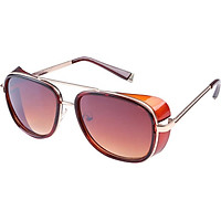 Fashion Square Frame Windshield Sunglasses Outdoor Retro Traveling Glasses Eyewear