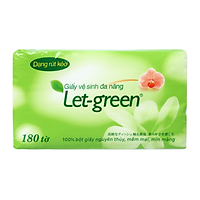 Khăn Giấy Đa Năng Let-Green 180 Tờ