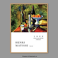 Tranh Tĩnh Vật Treo Tường Henri Matisse 30x45cm