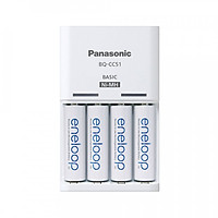 Combo 4 Pin Eneloop AA Và Sạc Panasonic BQ-CC51 - Hàng Nhập Khẩu