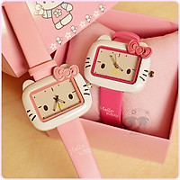 ĐỒNG HỒ TRẺ EM - ĐỒNG HỒ BÉ GÁI HELLO KITTY cao cấp độc lạ - kitty19 - giao ngẫu nhiên