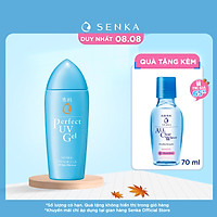 Combo Gel Sữa Chống Nắng Senka Perfect UV Gel 80ml Và Nước Tẩy Trang SENKA A.L.L. CLEAR WATER Micellar Formula White 70ml
