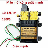 Máy bơm đôi 12v 24v 220v tăng áp hồi lưu tự ngắt Sinleader DP16 phun thuoc, phun sương, tưới cây lan, rửa xe 20l/phút