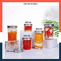 Hũ đựng gia vị thủy tinh kim cương 100ml 250ml 350ml 500ml