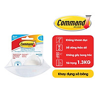 Khay đựng xà bông Command 3M chịu lực 900g - Dễ sử dụng, độ bền cao, bám cực chắc, tháo cực dễ, chống thấm nước BATH14ES
