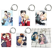 Móc khóa Yuri!!! On Ice COMBO 5 móc ảnh khác nhau ( mẫu giao ngẫu nhiên )