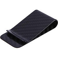 Footful Mỏng Sợi Carbon Kẹp Tiền Mờ Đen Thẻ Ví Người Tổ Chức