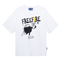 DirtyCoins x Free Fire Áo thun Spraying T-shirt - White