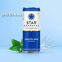Nước Uống Lên Men Tự Nhiên STAR KOMBUCHA (250ml/lon) - Trẻ Hoá Làn Da, Thanh Lọc Cơ Thể, Bảo Vệ Hệ Tiêu Hoá