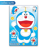 Sticker Doraemon Kích Thước Lớn 13x18.5cm 1 Tấm Gồm Nhiều Hình Size Khác Nhau Chất Lượng Cao Chống Nước