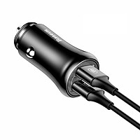 Tẩu sạc nhanh ô tô nhãn hiệu Baseus FQC10 Sạc nhanh 3.0, 2 cổng USB) - Hàng nhập khẩu