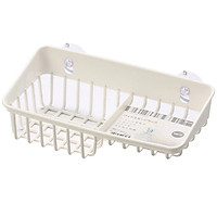 Giá để giẻ rửa bát 2 ngăn dạng lưới màu trắng Inomata nội địa Nhật Bản