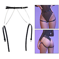 Women Punk Leg Strap Bondage Garter Belt Waist To Leg Chain Harness Adjustable