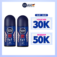 Combo 2 Lăn Ngăn Mùi NIVEA MEN Dry Impact Khô Thoáng (50ml) - 81610