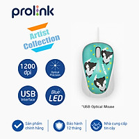Chuột có dây PROLiNK PMC1005 GBR 1200dpi/3-button- Hàng chính hãng