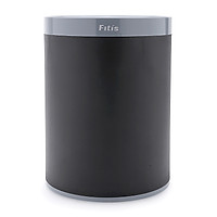 Thùng rác nhựa văn phòng, kiểu Âu - Fitis 2 lớp (đen) - ROM3-906