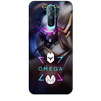 Ốp lưng nhựa cứng nhám dành cho Oppo RX17 Pro in hình Omega